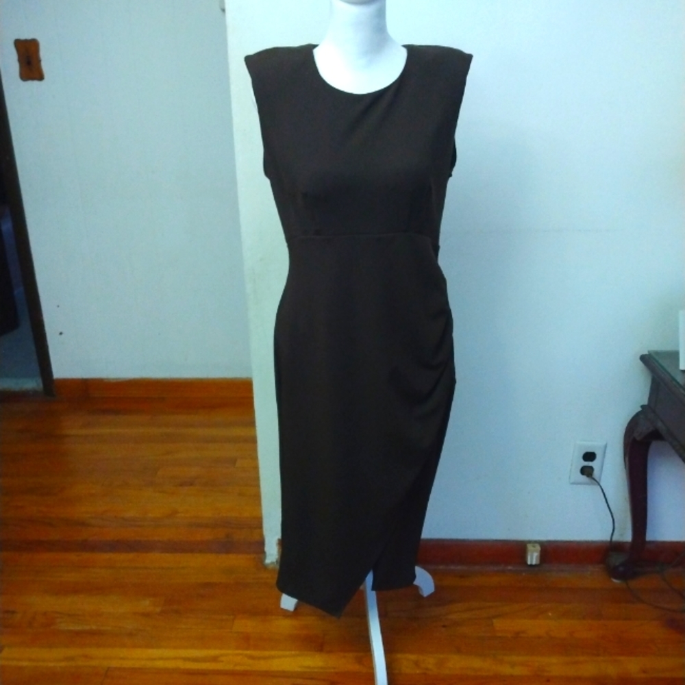 💖Host Pick💖 NWT Ladies Brown CK Calvin Klein Sleeveless Dress 10